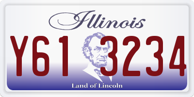 IL license plate Y613234