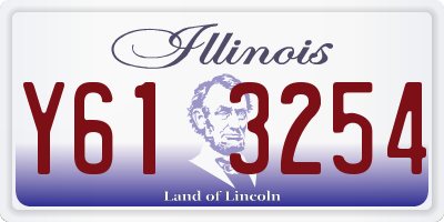 IL license plate Y613254