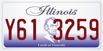 IL license plate Y613259
