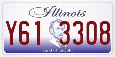 IL license plate Y613308