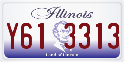 IL license plate Y613313