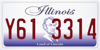 IL license plate Y613314