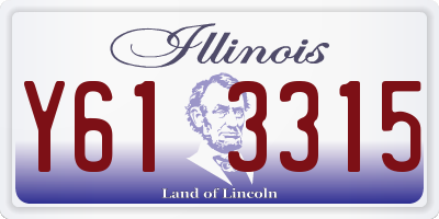 IL license plate Y613315