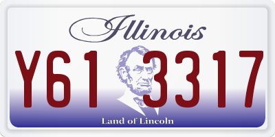 IL license plate Y613317