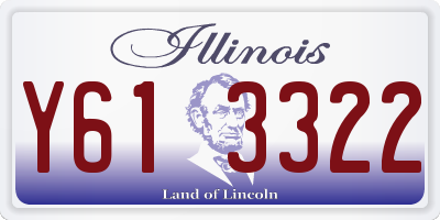 IL license plate Y613322