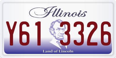 IL license plate Y613326