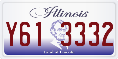 IL license plate Y613332