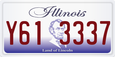 IL license plate Y613337