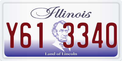 IL license plate Y613340