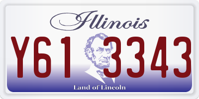IL license plate Y613343