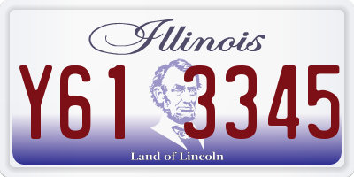 IL license plate Y613345