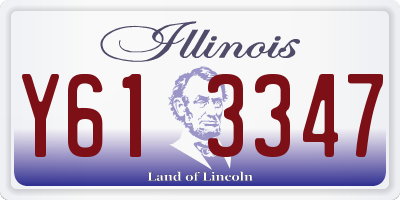 IL license plate Y613347