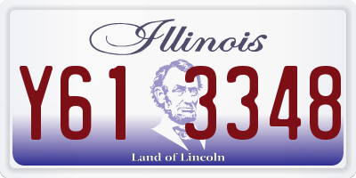 IL license plate Y613348
