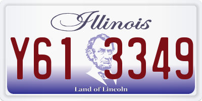 IL license plate Y613349