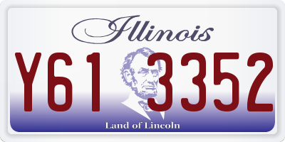 IL license plate Y613352