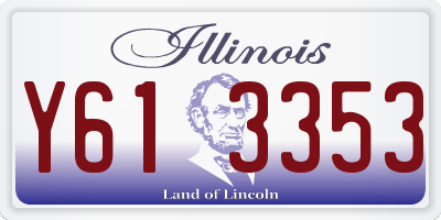 IL license plate Y613353
