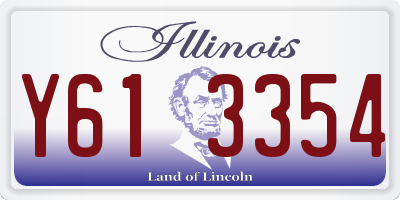 IL license plate Y613354