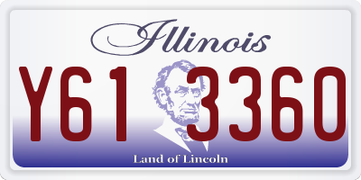 IL license plate Y613360