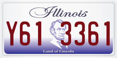 IL license plate Y613361