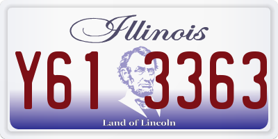 IL license plate Y613363