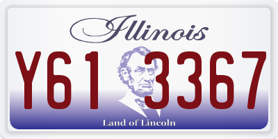 IL license plate Y613367