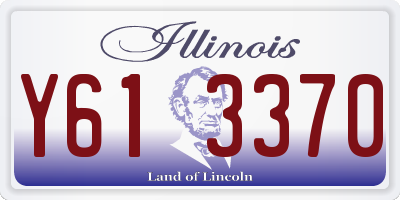 IL license plate Y613370