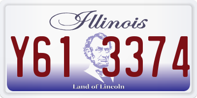 IL license plate Y613374