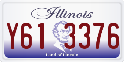 IL license plate Y613376