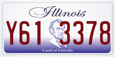 IL license plate Y613378