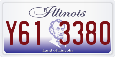 IL license plate Y613380