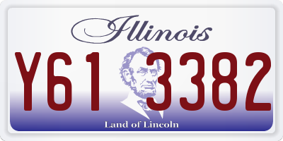IL license plate Y613382
