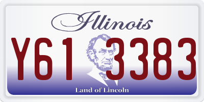 IL license plate Y613383