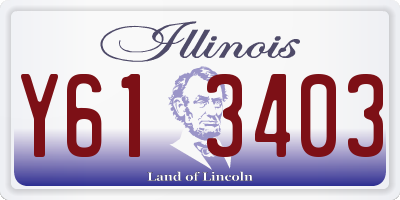 IL license plate Y613403
