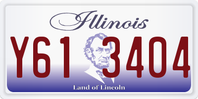 IL license plate Y613404