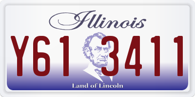 IL license plate Y613411