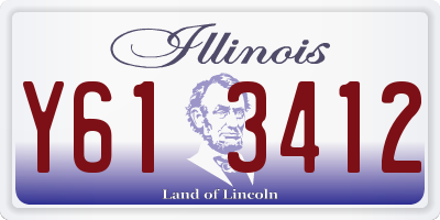 IL license plate Y613412