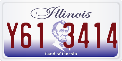 IL license plate Y613414