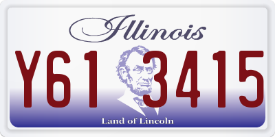 IL license plate Y613415