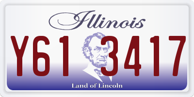 IL license plate Y613417