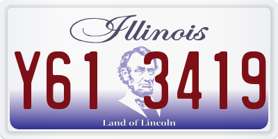 IL license plate Y613419