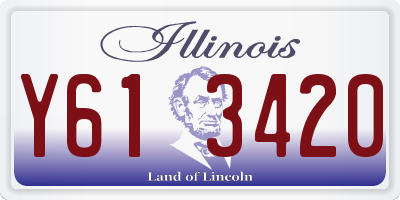 IL license plate Y613420