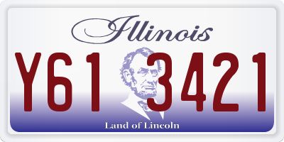 IL license plate Y613421