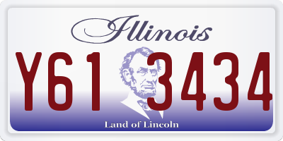 IL license plate Y613434
