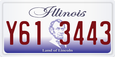 IL license plate Y613443
