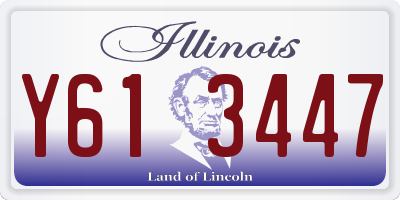 IL license plate Y613447