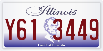 IL license plate Y613449