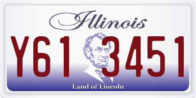 IL license plate Y613451