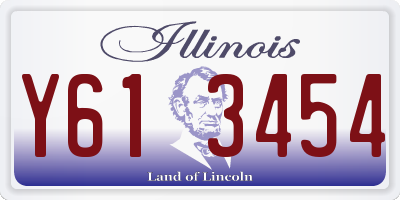 IL license plate Y613454