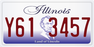 IL license plate Y613457