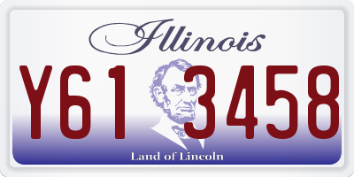IL license plate Y613458